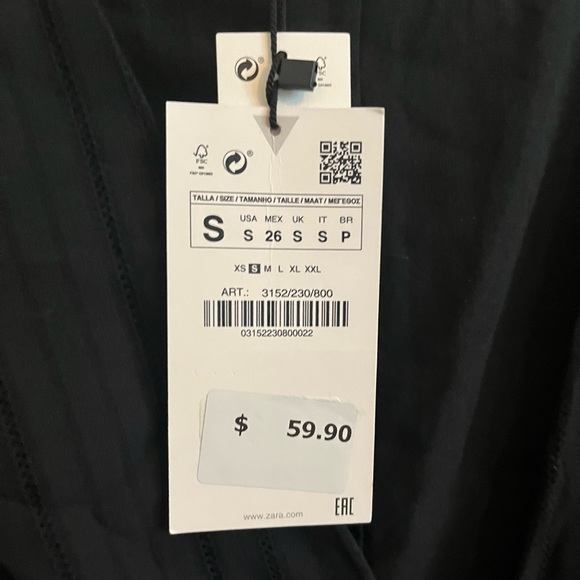 NWT Zara Textured Short Dress - Picture 5 of 5